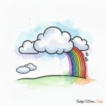 Draw Simple Clouds: Sketch & Watercolor