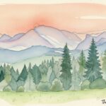 Draw Sunset: Reference Photo, Sketch & Watercolor